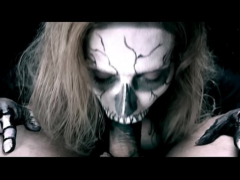 ❤️ Demon girl sucking cock with her black mouth and swallowing cum. Porno fb at us ❤